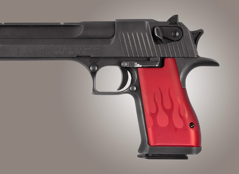 Desert Eagle Flames Aluminum - Red Anodized