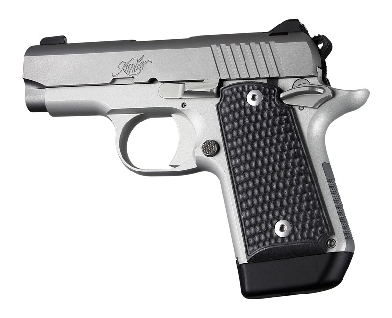 Kimber Micro 9 Ambi Safety Piranha G10 - Solid Black