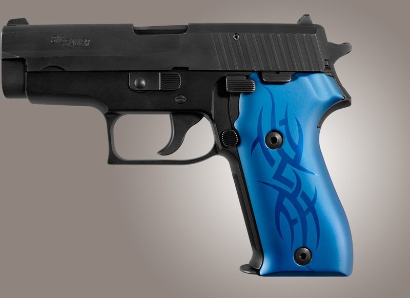 SIG Sauer P225 Tribal Aluminum - Blue Anodize
