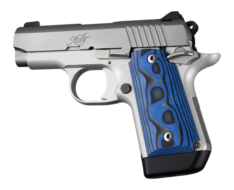 Kimber Micro 9 Ambi Safety Smooth G10 - G-Mascus Blue Lava