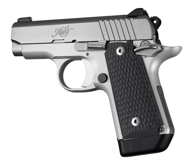 Kimber Micro .380 Ambidextrous Piranha G10 - Solid Black