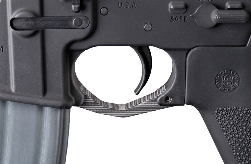 AR-15/M-16 Contour Trigger Guard G10 - G-Mascus Black/Grey