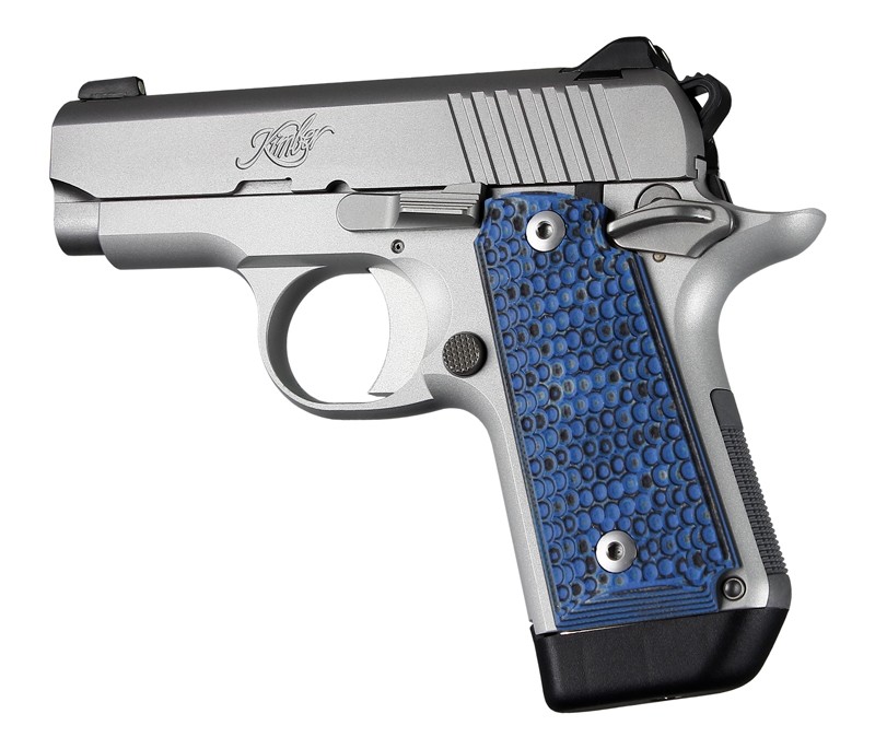 Kimber Micro .380 Ambidextrous Piranha G10 - G-Mascus Blue Lava