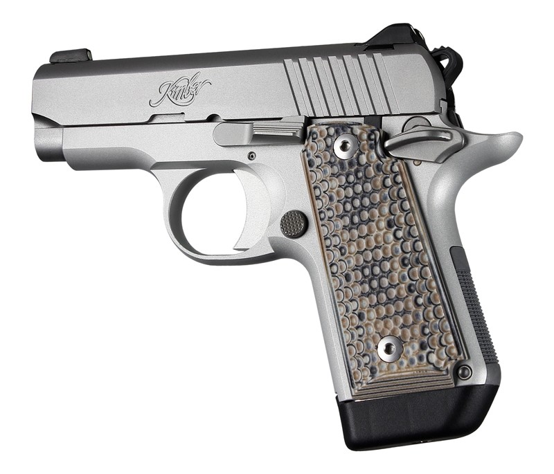 Kimber Micro .380 Ambidextrous Piranha G10 - G-Mascus Dark Earth