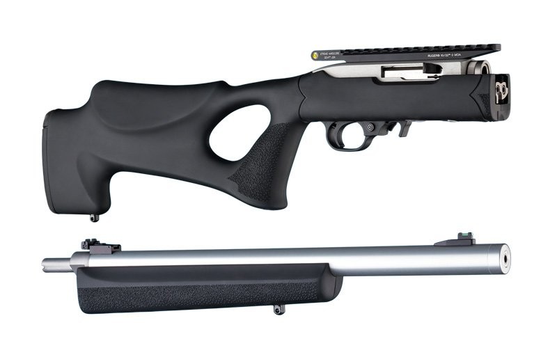 Ruger 10-22 Takedown Thumbhole .920" Diameter Barrel Black Rubber OverMolded Stock 