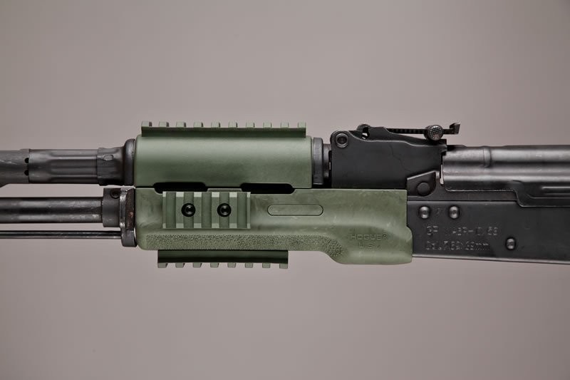 AK-47/AK-74 Standard Chinese and Russian - Forend with Ghillie Green Rubber Gripping area
