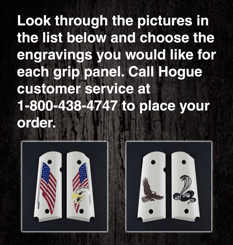 1911 Officers Model - Select Your Own Scrimshaw Design