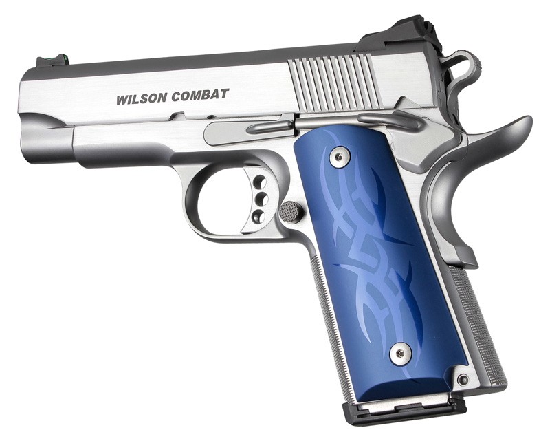 1911 Officers Model Tribal Aluminum - Blue Anodized