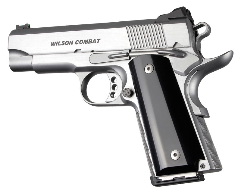 1911 Officers Model Aluminum - Brushed Gloss Black Anodized