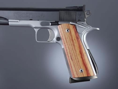 1911 Govt. Model Tulipwood S&A/Techwell Mag Well, Ambi-Cut Panels