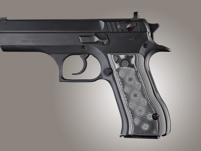 Baby Eagle .40 / 9mm Jericho & Uzi Eagle Checkered G10 - G-Mascus Black/Gray
