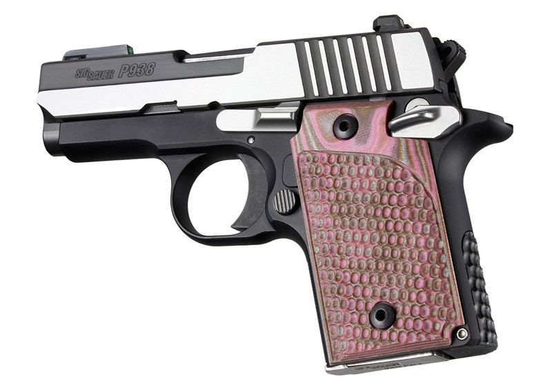 SIG Sauer P938 Ambi Piranha Grip G-Mascus Pink Lava G10