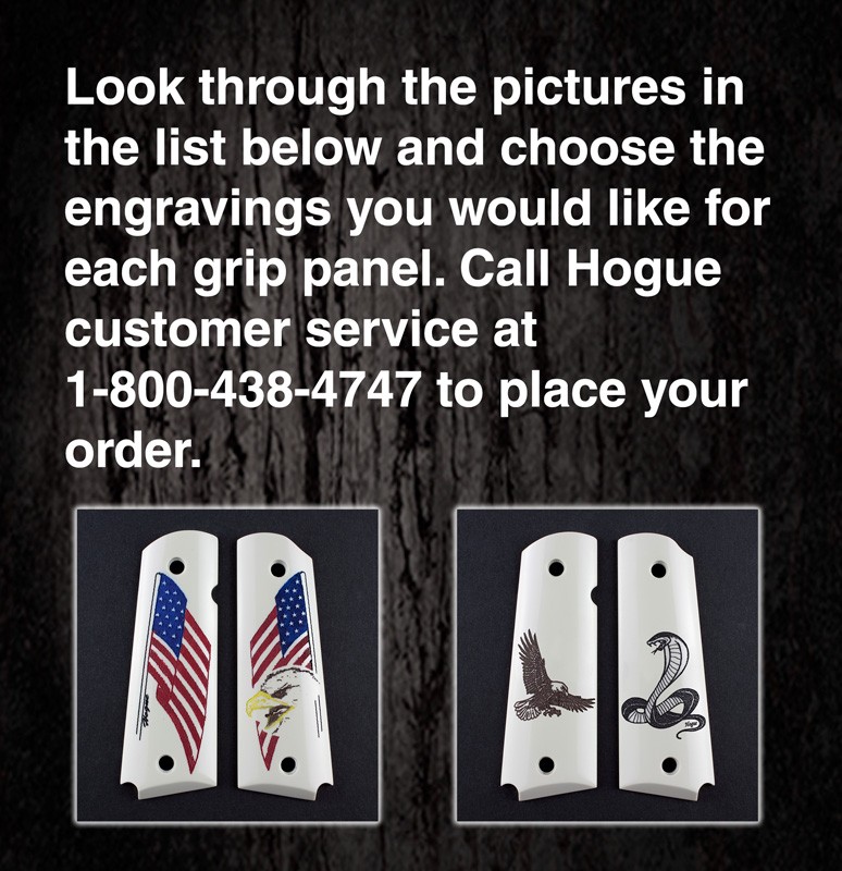 1911 Govt. Model- Select Your Own Scrimshaw Design