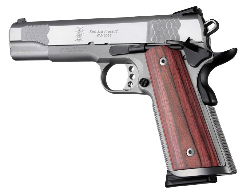 1911 Govt. Model Rosewood Laminate S&A/Techwell Mag Well, Ambi-Cut Panels