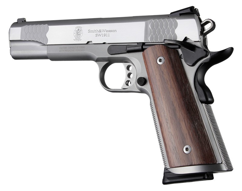 1911 Govt. Model Rosewood S&A/Techwell Mag Well, Ambi-Cut Panels