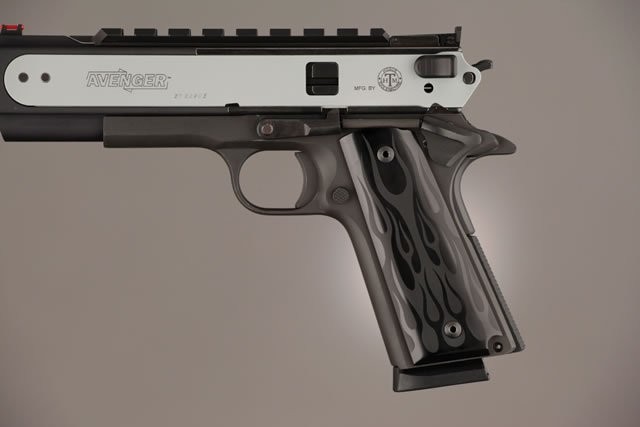 1911 Govt. Model 3/16 Thin Flames Aluminum - Black Anodized