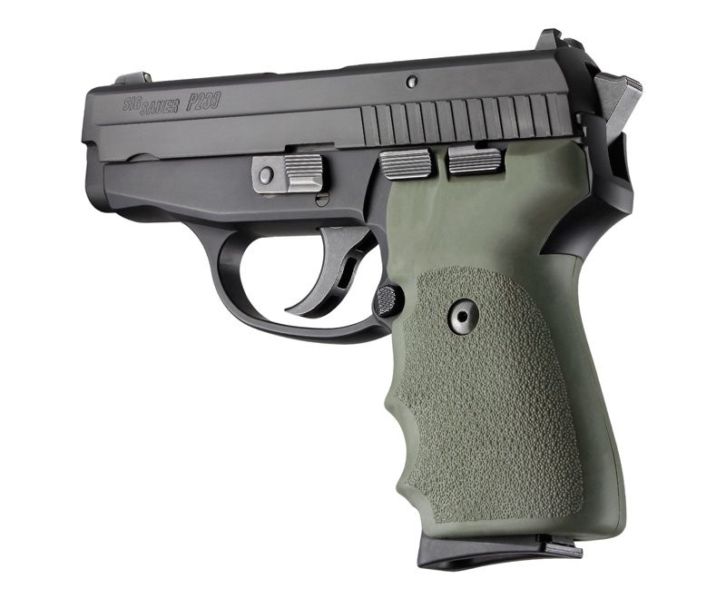 SIG Sauer P239 Rubber Grip with Finger Grooves OD Green