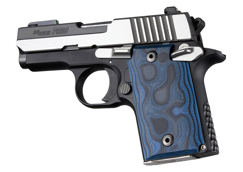 SIG Sauer P938 Ambi Smooth G-Mascus Blue Lava G10