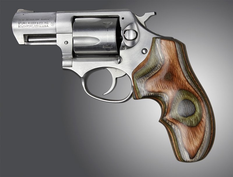 Ruger SP101 Lamo Camo Top Finger Groove