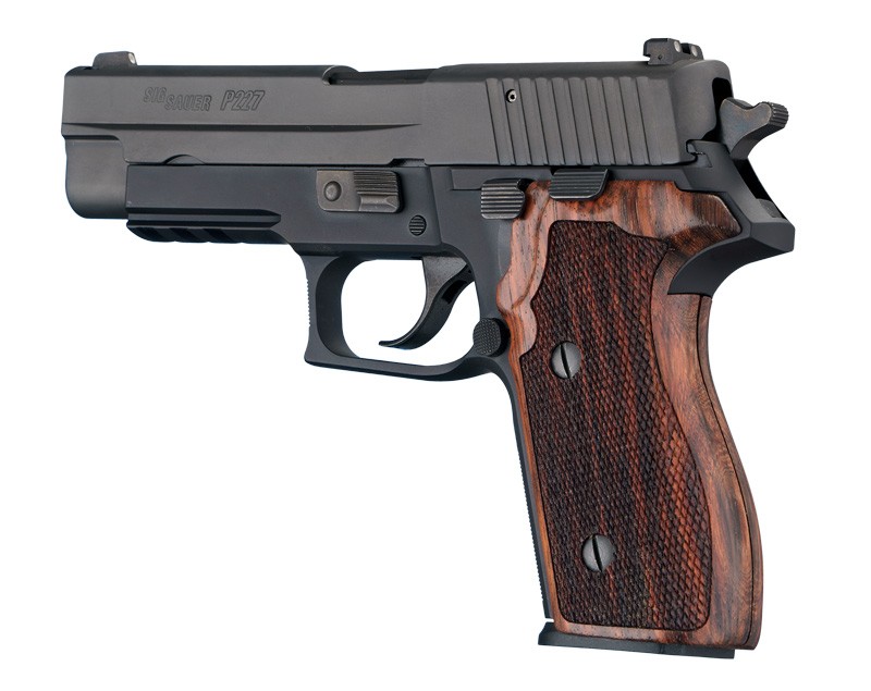 SIG Sauer P227 DA/SA Rosewood Checkered