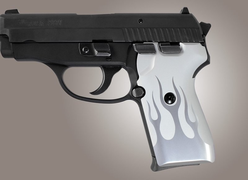 SIG Sauer P239 DA/SA Flames Aluminum - Clear Anodize
