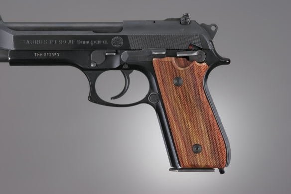 Taurus PT-99 PT-92 PT-100 PT-101 Tulipwood With Decocker Checkered