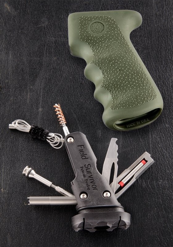 AK-47/AK-74 Rubber Grip OD Green with Samson Field Survival Kit