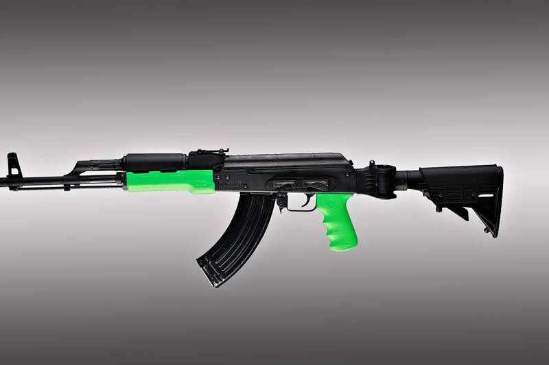 AK-47/AK-74 (Longer Yugo Version) Kit OM Grip and Forend Zombie Green
