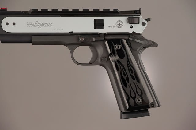 1911 Govt. Model 9/32 Thick Flames Aluminum - Black Anodized