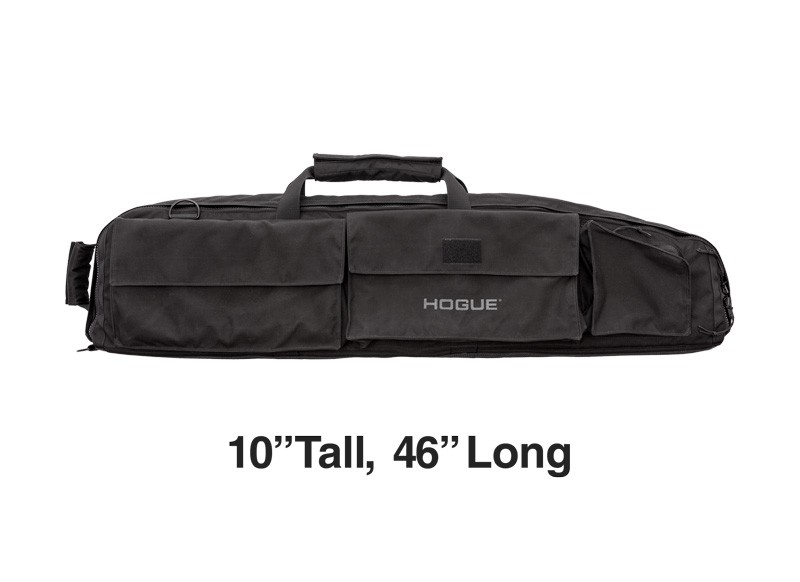 Large Double Rifle Bag - Black 10" Tall 46" Long