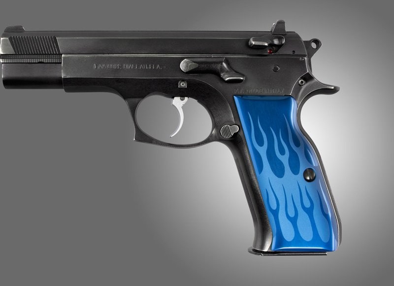 TZ-75 - EAA. P9 Flames Aluminum - Blue Anodize