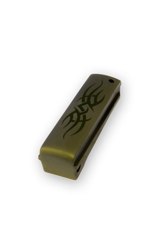 1911 Govt. Aluminum Mainspring Housing Tribal Flat Green Anodize