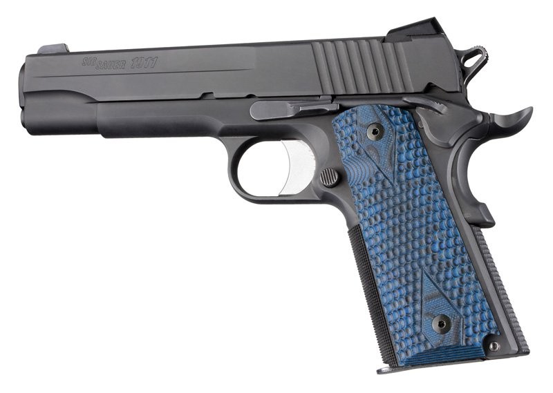 1911 Govt. Model Piranha Grip G-Mascus Blue Lava G10