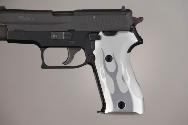 SIG Sauer P225 Flames Aluminum - Clear Anodize