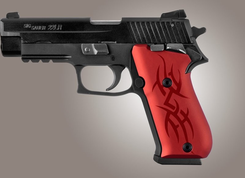 SIG Sauer P220 SAO American Tribal Aluminum - Red Anodize