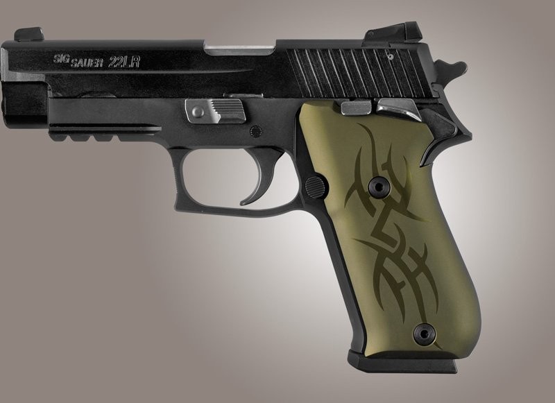 SIG Sauer P220 SAO American Tribal Aluminum - Green Anodize
