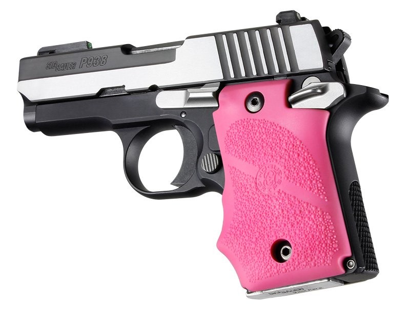 SIG Sauer P938 Ambi Safety Rubber Grip with Finger Grooves Pink
