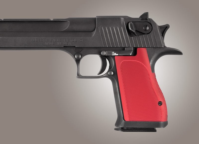 Desert Eagle Checkered Aluminum - Red Anodized