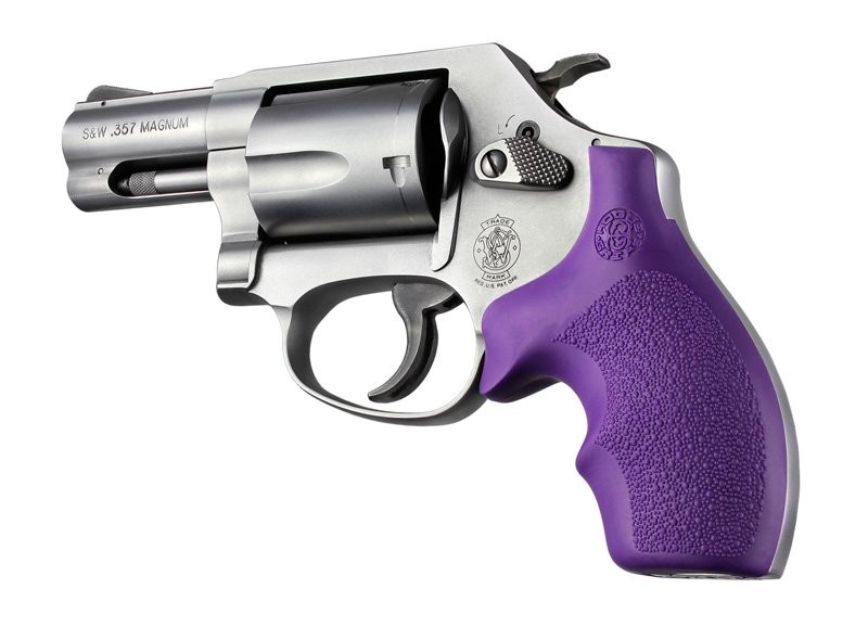 S&W J Frame Round Butt Rubber Bantam Style grip Purple