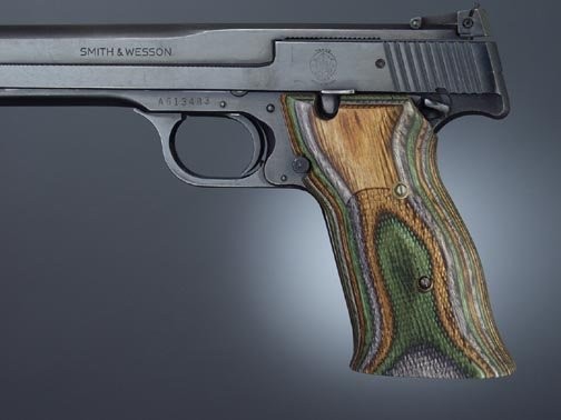 S&W 41 Lamo Camo Checkered