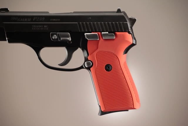 SIG Sauer P239 DA/SA Checkered Aluminum - Matte Red Anodize