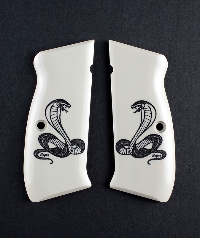 CZ 75 Scrimshaw Ivory Polymer - Cobra Snake

