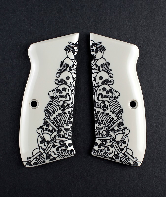 CZ 75 Scrimshaw Ivory Polymer - Boneyard
