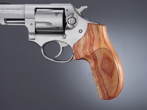 Ruger SP101 Tulipwood No Finger Groove Checkered