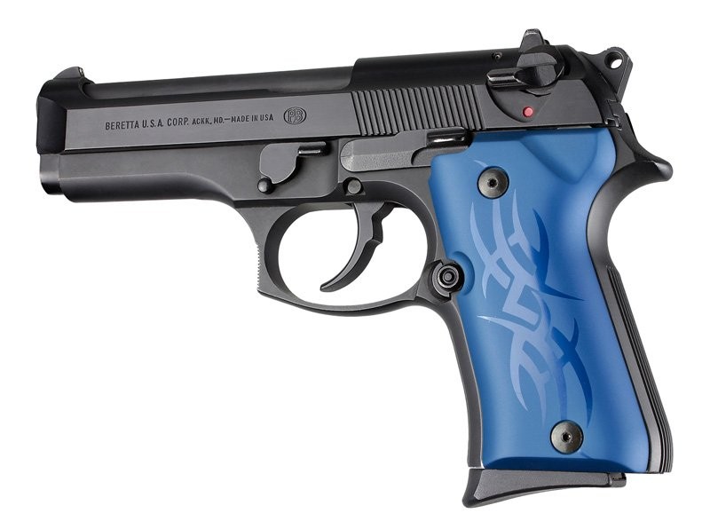 Beretta 92 Compact Tribal Aluminum - Blue Anodize