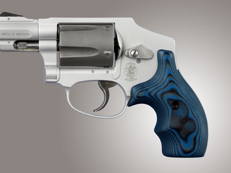 S&W J Frame Round Butt Bantam G10 - G-Mascus Blue Lava