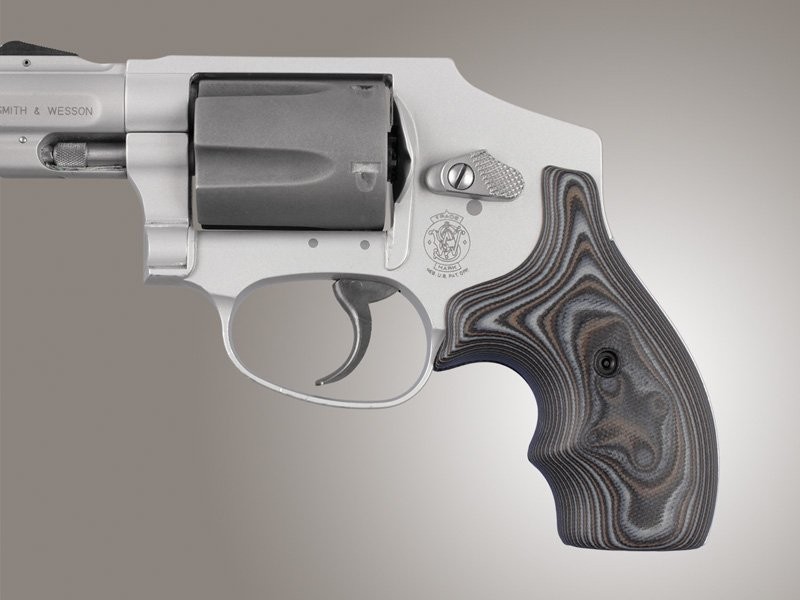 S&W J Frame Round Butt Bantam G10 - G-Mascus Black/Gray