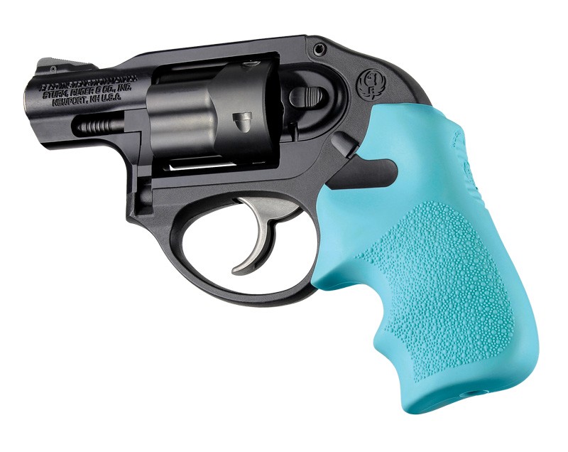 Ruger LCR/LCRx Finger Groove Rubber Tamer Cushion Grip Aqua