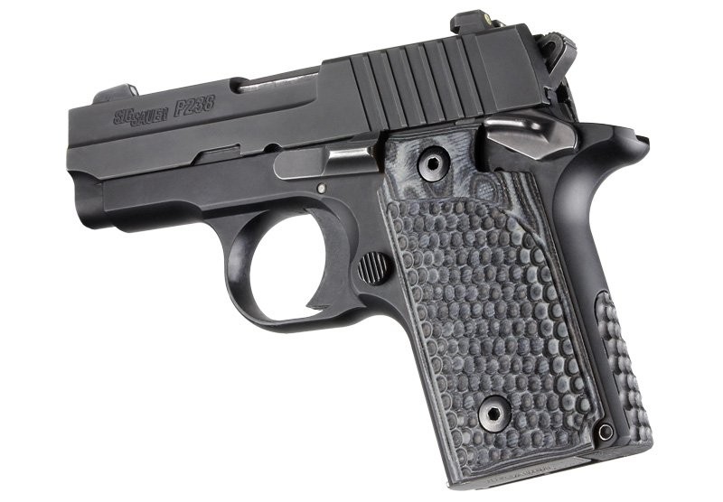 SIG Sauer P238 Piranha Grip G10 - G-Mascus Black/Gray