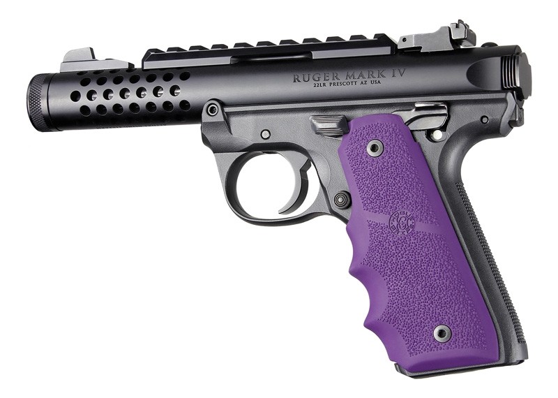 Ruger 22/45 MKIV Rubber Grip with Finger Grooves Purple